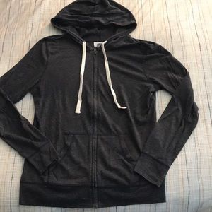 Light zip up hoodie
